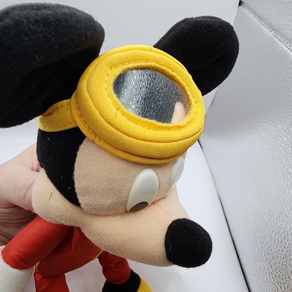 Mickey Mouse Scuba Plush Fisher Price Star Bean Disney 8” Vintage - Picture 4 of 8